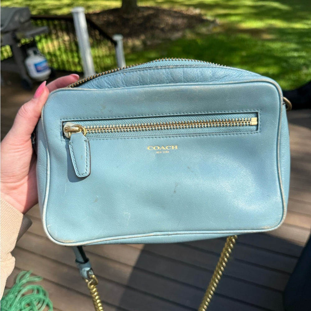 Coach Sky Blue Crossbody Bag